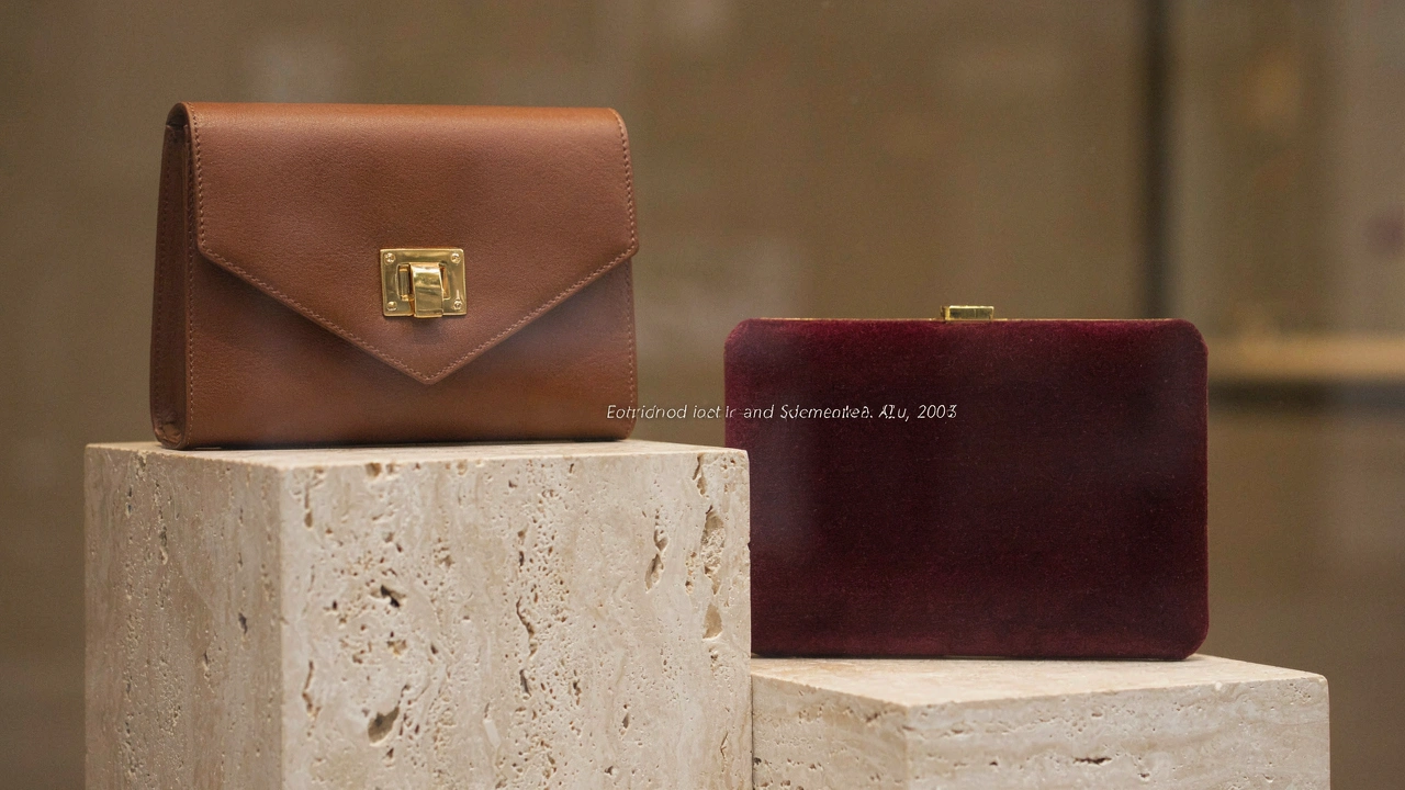 Sacs et pochettes en cuir et velours