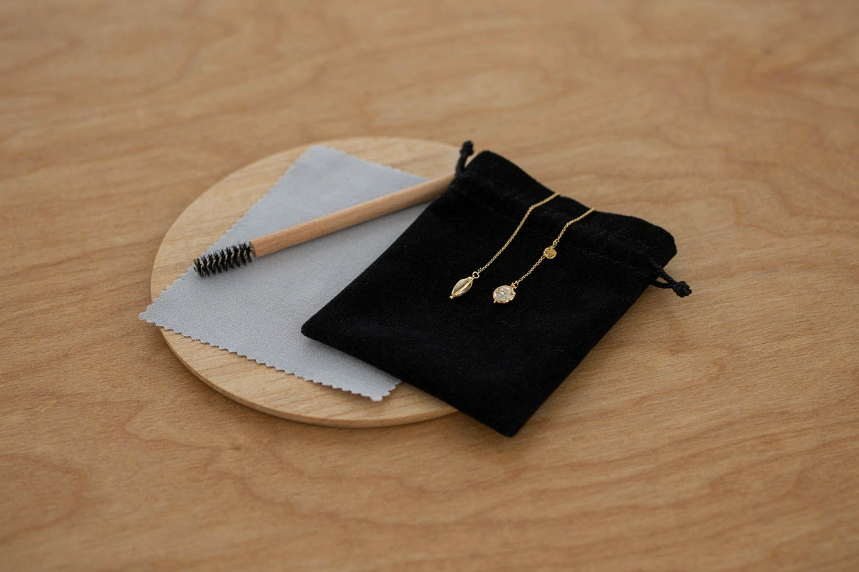 Kit d'entretien pour bijoux dorés
